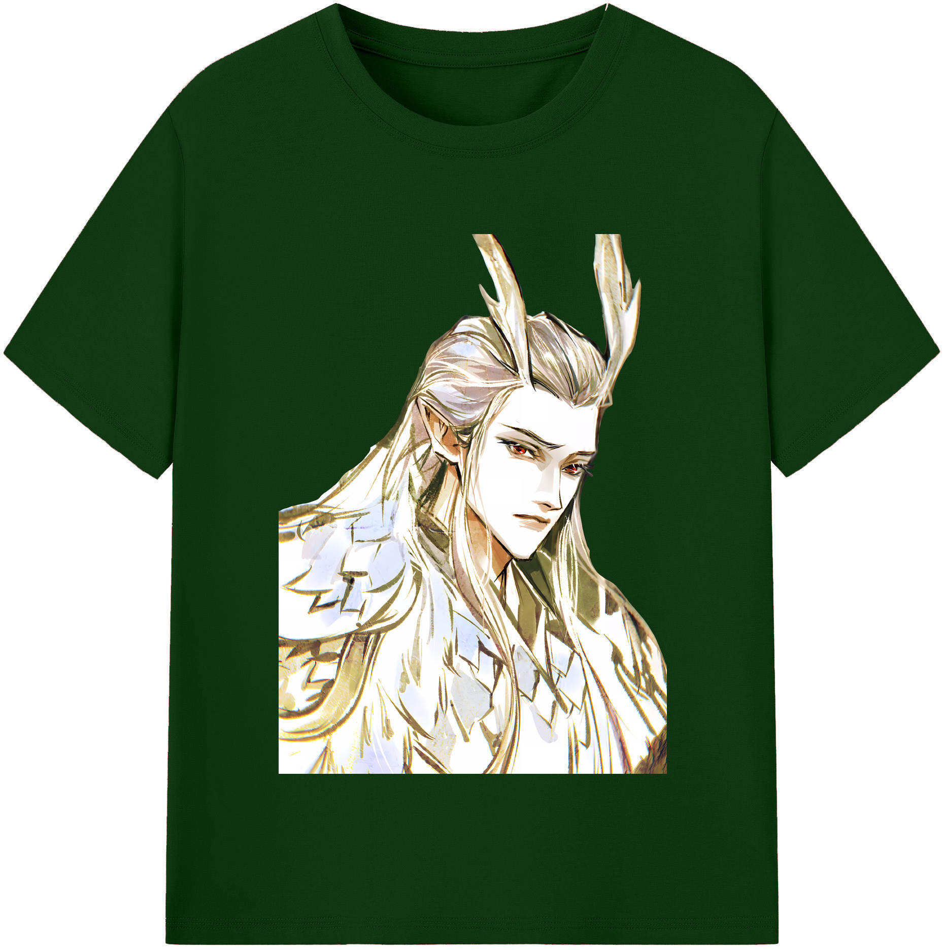 （画像用） Ne Zha 2 ナタ 魔童の大暴れ 綿100％半袖Tシャツ（フロントプリント）